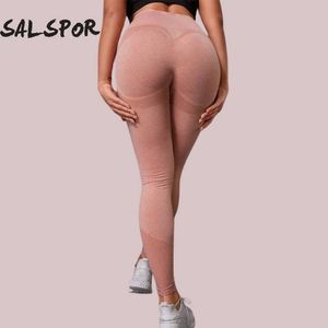 Salspor Naadloze Sporten Leggings Dames Stretch Hoge Taille Yoga Fitness Ademend Legging Broek Vrouw Outdoor Cycling Legging 210929