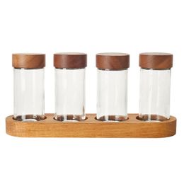 Récipient de sel de poivre de sel ensemble de cuisine condimenters assaisonnant condiments de porte ustensiles de maison en général de cuisine rack d'épices shaker