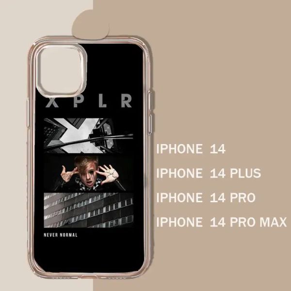 Sam y Colby XPLR Case transparente Soft para iPhone 11 13 12 14 x XS XR Pro Max Mini Plus