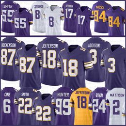 Justin Jefferson voetbaljersey Harrison Smith TJ Hockenson CJ Ham Randy Moss Kirk Cousins ​​Camryn Bynum Addison Adrian Peterson Joshua Dobbs Ivan Pace Jr