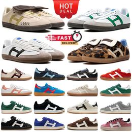 Sambaba Sambaba Zapatos casuales para hombres Mujeres Gazzelle Low Black White Gino Gales Bonner Beige Oscuro verde gris Sier para hombres Trainers para mujer al aire libre D 292