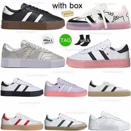 Sambarose Valentine Blanc Noir Gomme Nuage Blanc Or Métallique originaux rose Hommes Femmes Chaussures Casual