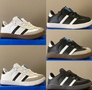 Sambas Zapatos casuales para niños Zapatillas de deporte para niños Veganos Gazelles Niños Jóvenes Big Kid Gum Shoe Niños pequeños Preshcool Runner Entrenadores Negro 577