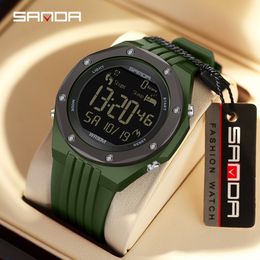 SAMDA 6117 Top Nouveau 2023 Étape Calorimètre Affichage Unique Montre Électronique Simple Veilleuse 50M Étanche Sport Montres Numériques