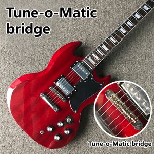 Lo mismo en las imágenes Custom Shop, fabricado en China, SG400, guitarra eléctrica de alta calidad, puente Tune-o-Matic, envío gratis