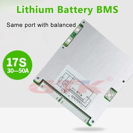 Même port 17S 30A 40A 50A BMS 60V système de gestion de batterie lithium-ion pour scooter à énergie solaire 17S batterie au Lithium