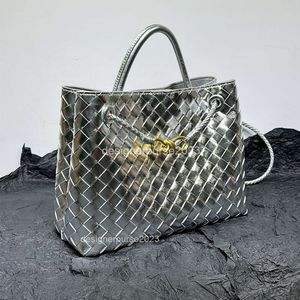 Dezelfde draagbare Botegas geweven gesp Venetas designertas Andiamo Hoogwaardige dameshandtas Metalen tassen Tote-schouder Klassiek Crossbody Cassette Dames 29 NGXO