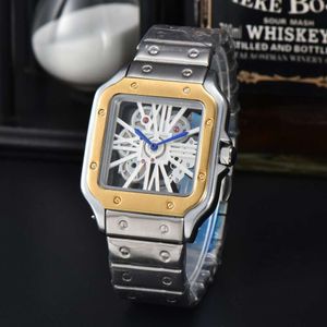 Montre à quartz creuse avec bracelet en acier pour hommes, même style Kajia Shandushi