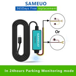 SameUo 12V Micro USB -autolader 3.5m voor CAR DVR Dash Cam Dashcam autocamera's oplaadkabel