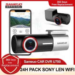 SameUo U Dash Cam Cam Avant et arrière Enregistreur de caméra QHD P Car DVR avec came Dashcam WiFi Recorder vidéo H Monteur de stationnement J220601