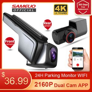 SameuoU1000 voiture dvr enregistreur vidéo dash cam 4K caméra de vue avant et arrière cachée Dashcam 2160P dvrs pour voitures 24H Parking Monitor