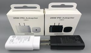 Adaptador PD Samsung 25W Carga rápida de teléfonos móviles USBC Charger Plugwall para la nota 10 con el paquete minorista1853223