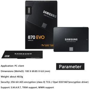Samsung 870 EVO SSD 250 GB 500 GB 1TB 2TB 4TB Disk Hard Drive 560MB/S SATA3 2,5 inch voor laptop Desktop Notebook Mini PC Computer