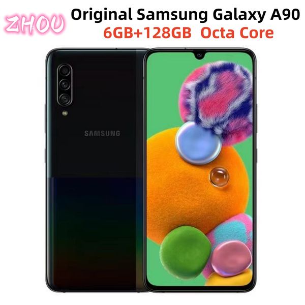 Samsung – smartphone Galaxy A90 reconditionné et Original, téléphone intelligent, 6 go de RAM, 128 go de ROM, 6.7 pouces, Exynos Octa Core, 4 caméras, NFC