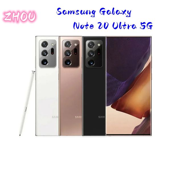 Samsung Galaxy Note 20 Ultra 5G Note20 ultra double sim N986 256 go téléphone portable d'origine Octa Core Exynos 990 6.9 