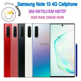 Samsung Galaxy Note10 N970U1 Nota 10 N970F 256GB ROM 8GB RAM OCTA CORE 6.3 "NFC Snapdragon original 4G LTE Android Celular Teléfono