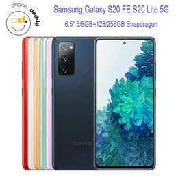 Samsung Galaxy S20 Fe S20 Lite 5G G781U1 / DS 6,5 "ROM 128/256 Go RAM 6/8 Go Snapdragon NFC Téléphone cellulaire déverrouillé d'origine
