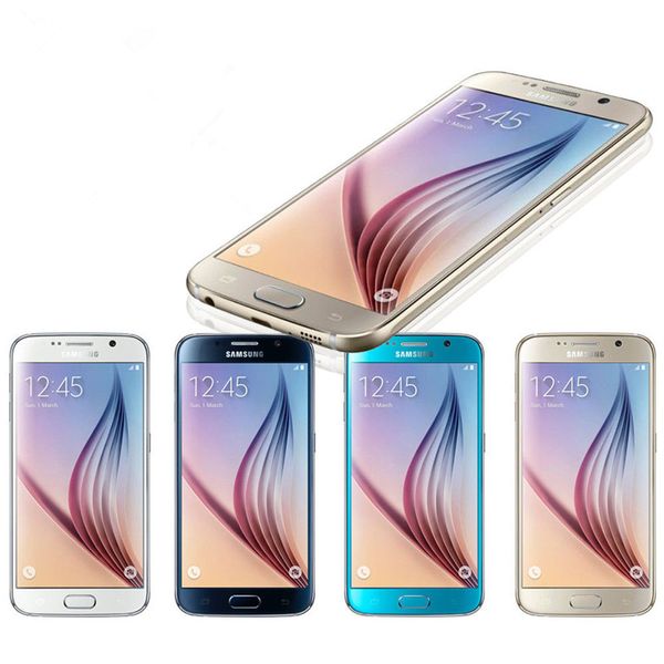 Téléphones d'origine Samsung Galaxy S6 G920A G920T G920F Octa Core 5,1 pouces 32 Go de ROM 3 Go de RAM 4G LTE