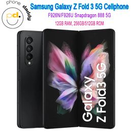 Samsung Galaxy Z Fold 3 5G F926N F926U1 7.6 "AMOLED 12 GB RAM 256/512GB ROM Snapdragon NFC 5G Celular Teléfono