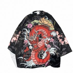 Samouraï grue Style japonais Kimo Haori hommes femmes Cardigan chinois glisser traditionnel japonais vêtements asiatiques vêtements 412J #