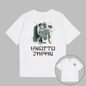 Samurai Krokodil Graphic Tee Heren Designer T-shirts UNDEFEATED UNDFTD Japan Mannen Vrouwen Unisex T-shirt 100% Katoen Casual Oversize T-shirts S-2XL