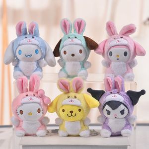 San Big-eared Cassia Dog Cute Kuromi Plush Dolls Stuled Animals Melody Hello-KT Hang Doll LT0019