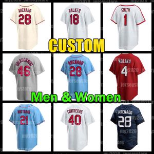 Nolan Arenado Jersey Willson Contreras Baseball Paul Goldschmidt Yadier Molina Ozzie Smith Drew Rom Kyle Gibson St. Louis''Walker Lars Nootbaar Kardinaal Stan Musial