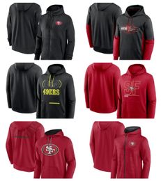 San Francisco''49ers''Men Fanatics Branded Scarlet Defender Evo hoodie met volledige ritssluiting