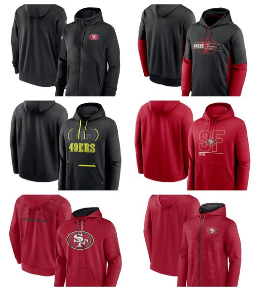 San Francisco''49ers''Men Fanatics Branded Scarlet Defender Evo Sweat à capuche entièrement zippé