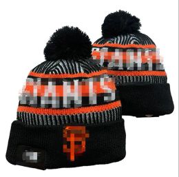 San Francisco Beanie Giants Bons de baseball nord de l'équipe de baseball Side Patch hiver laine sport tricot chapeau crâne Caps A0