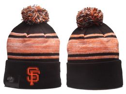 San Francisco Beanie SF tricoté San Diego chapeaux équipes sportives baseball football basket-ball bonnets casquettes femmes hommes Pom mode hiver haut casquettes Sport tricot chapeaux a
