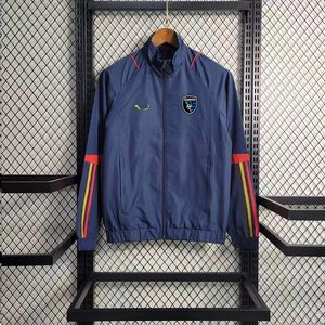 San Jose Earthquakes Herenjas Windjack Jerseys volledige ritssluiting Opstaande kraag Windbreakers Herenmode vrijetijdssportjas