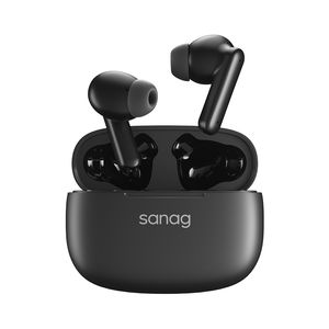 SANAG T80S PRO Actieve ruisonderdrukking Hoofdtelefoon Dubbele gastheer AAC HIFI TWS Wireless Bluetooth oortelefoon ANC -oordopjes 4 microfoon headset