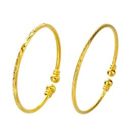 Sable 3 mm perle ronde ouverte femme en laiton plaqué True Gold Full Sky Bracelet étoile accessoires d'oreille