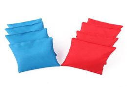 Bolsa de arena 8pcs 10x10 cm Bolsas de frijoles de maíz Conjunto Equipo de entrenamiento de tela de maíz para el juego de lanza de agujeros al aire libre97444527