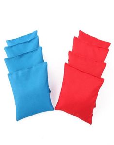 Sac de sable 8pcs 10x10cm Sacs de haricot cornhole Set Corn rempli de maïs Équipement d'entraînement en tissu pour le trou de trous extérieur jeu2242332