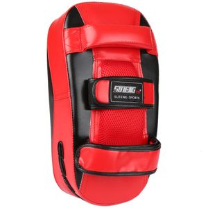 Sand Bag Boxing Glove Kick Muay Thai Punching Pad Curved Strike Shield Training Mitt Sports Practice Equipment 231128