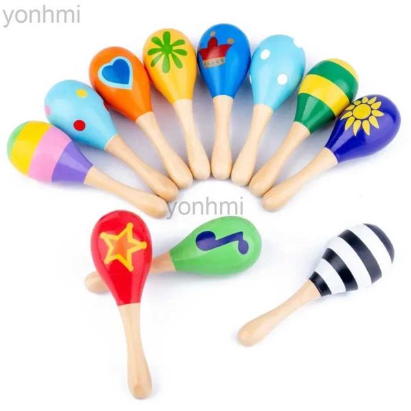 Sable Play Water Fun 1 PC Montessori Wooden Toys Baby Sand Hammer Early Education Music Development Instrument Puzzle pour enfants 1 2 3 ans 240402