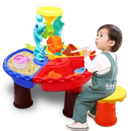 Sand Play Water Fun 1 Set Children Beach Table Toys Baby Dredging Tools Color Random Outdoor Pool 221129