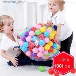 Sable Play Water Fun 100pcs 55 mm Baules en plastique Boules en plastique eau Piscine Ocean Ball Games Childrens Intérieur et Tentes sportives extérieures Toys Q240426