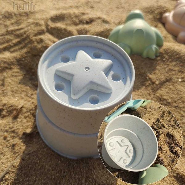 Sable Play Water Fun 11 PCS BETT BEAT TYT SETT AVEC BEAU PLIMable Play Play Sand Toys Toys Phel Rake Sprinkler Children Children Beach Toys for Toddlers 3 + Age D240429