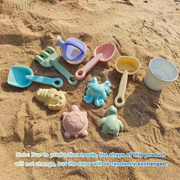 Sable Play Water Fun 11 pcs Sand Water Outdoor Fun Toolt Bucket Beach Toy Set Summer Party Favors Sand Children Children Beach Toys for 3 + Age Boys Girls D240429