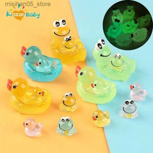 Zand speel waterplezier 2 stuks gloeiende eend float dier duck float flash in water rubberen eend baby shower speelgoed cadeau Q240426