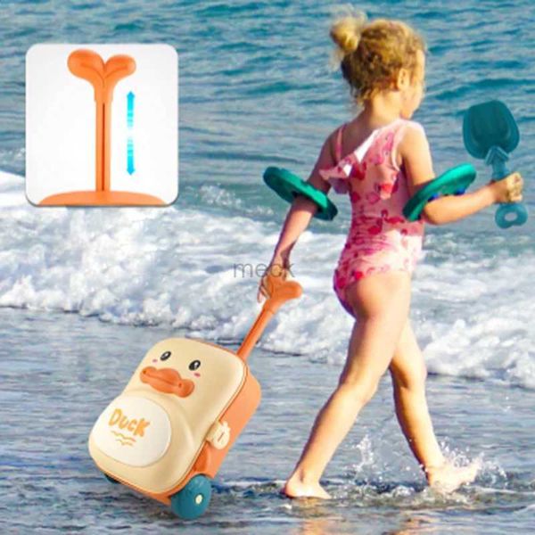 Sand Play Water Fun 2022 Nouveaux jouets de plage pour enfants Jouet de plage Chariot Costume Jouet de plage Valise Jeu d'été Jeu d'eau Jouets de sable Valise Ensemble Cadeaux 240321