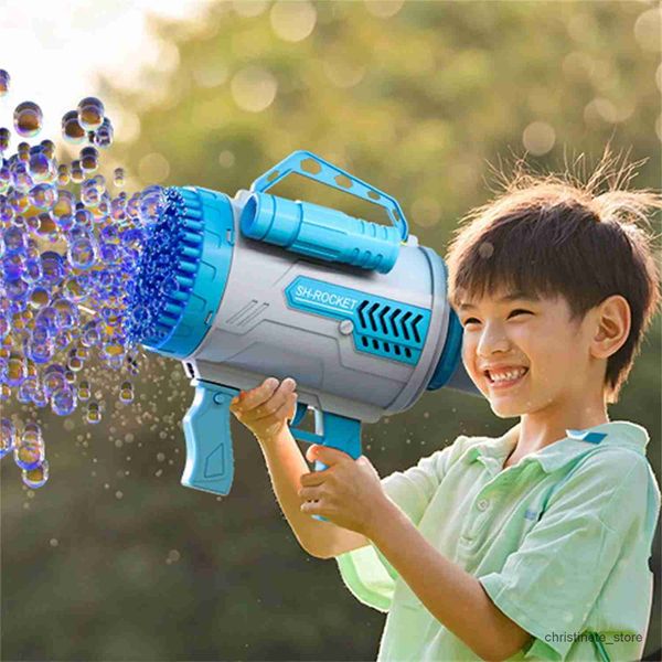 Machine à bulles à 100 trous pour enfants, Machine à bulles pour l'été, jouet à bulles d'intérieur et d'extérieur, nouveau cadeau d'anniversaire, jeu de sable, eau amusante, 2022