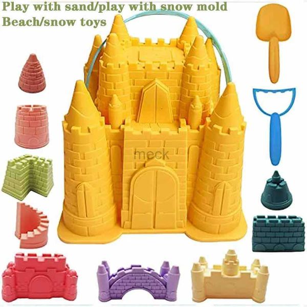 Sand Play Water Fun 2024 Nouveau ensemble de jouets de sable de plage créatif enfants pyramide château moule à sable amusant jeux de plein air accessoires de plage pour garçons filles 240321