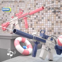 Sable Player Water Fun 2024 Roman M416 Garçons et filles Gun Electric Water Full Automatic Shooting Toy Beach Summer Gift Q240413