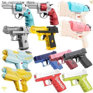 Sand Play Water Fun 2024 Summer Gun non électrique Pistolet haute pression Full Automatic Shooting Beach Toy for Kid Children Adult 240422 Q240408
