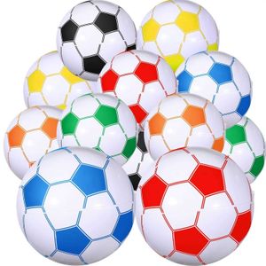 Sable Player Water Fun 24 morceaux de 16 pouces de football gonflable Place Ball Party Remises de piscine d'été Toys Children Girls Boys Q240517