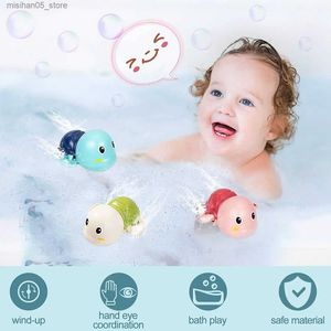 Sable Play Water Fun 3 Baby Shower Toys Cute Swimming Turtle Watchs Water Games Childrens Piscine de maternelle gonflable Q240426